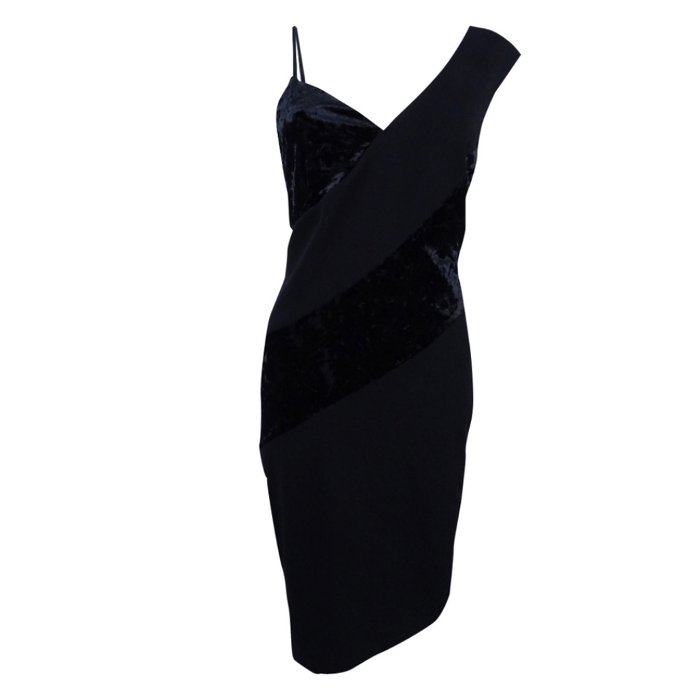 Rachel Roy Asymmetrical Velvet Dress